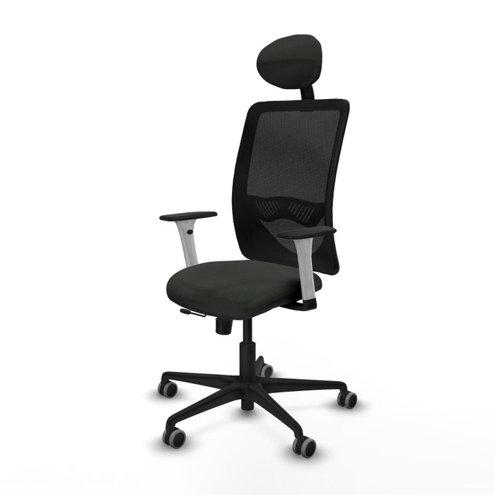 PIQUERAS Y CRESPO Silla de oficina Zulema con mecanismo Sincro/Traslack, Negro