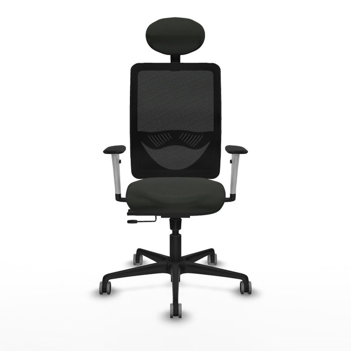 PIQUERAS Y CRESPO Silla de oficina Zulema con mecanismo Sincro/Traslack, Negro