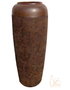 DKD Home Decor Jarrón de Cerámica Símil Óxido Marrón Oscuro