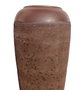 DKD Home Decor Jarrón de Cerámica Símil Óxido Marrón Oscuro