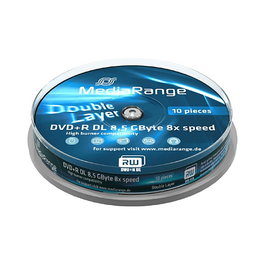 MEDIARANGE MR466 DVD+R DL 8,5 GB 8x (10 unidades)