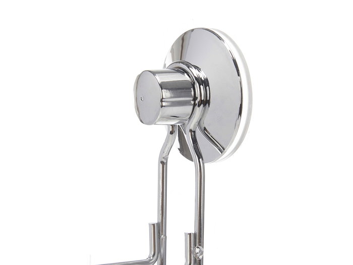 Berilo Portarrollo Acero Doble Ventosa Metal 3 x 32 x 15 cm (Set de 12)