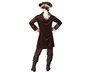 Disfraz Pirata Marrón Hombre Adulto XS-S - Traje de Capitán Bucanero