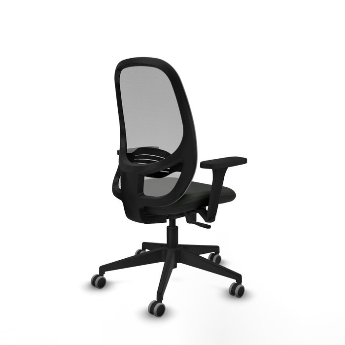 PIQUERAS Y CRESPO Silla de oficina Cilanco con mecanismo Sincro, Negro y Gris