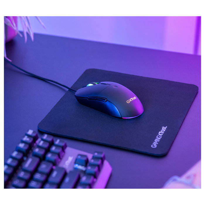 Trust GXT 981 Redex Gaming Mouse para Ordenador Óptico USB 10000 DPI 6 Botones Programables Iluminación RGB Negro para Diestro - GXT981
