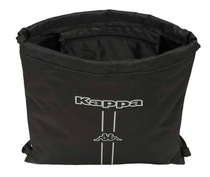 Bolsa Mochila con Cuerdas Kappa Dark Negro 35 x 40 x 1 cm