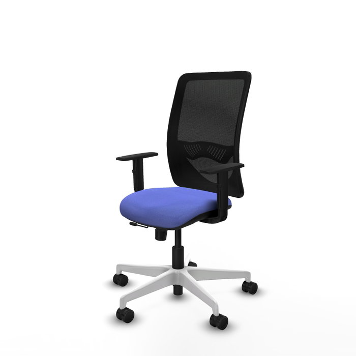 PIQUERAS Y CRESPO Silla de oficina Zulema con mecanismo Sincro/Traslack Azul claro y Negro PIQUERAS Y CRESPO Silla de oficina Zulema con mecanismo Sincro/Traslack Azul claro y Negro