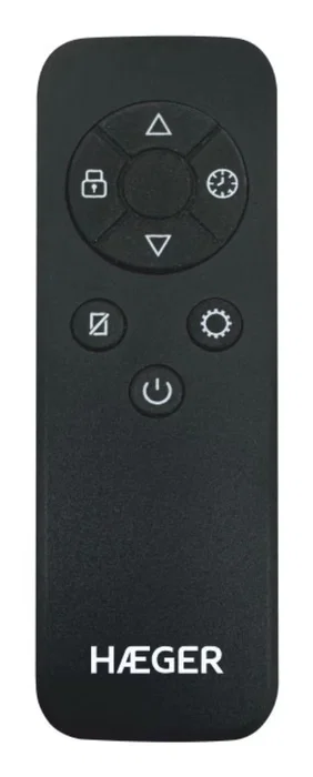 Haeger Digital XI - Radiador de aceite eléctrico 2500W para interior, negro, pantalla LED digital, mando a distancia, 3 niveles, temporizador