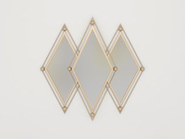 DKD Home Decor Espejo Metálico Dorado 80,5x80 cm