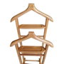 Hanah Home Beta Double - Natural Aparcacoches de Madera Maciza Estilo Rústico Escandinavo 120 cm