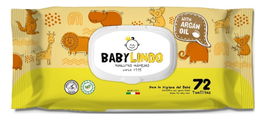 Inde Toallita Argan 72 Unds C/Tapa Baby Lindo con Dimensiones 21.2 x 13.9 x 7.1 cm (12 Unidades)