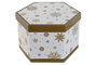 DKD Home Decor Set de 14 Bolas de Decoración Dorado y Blanco