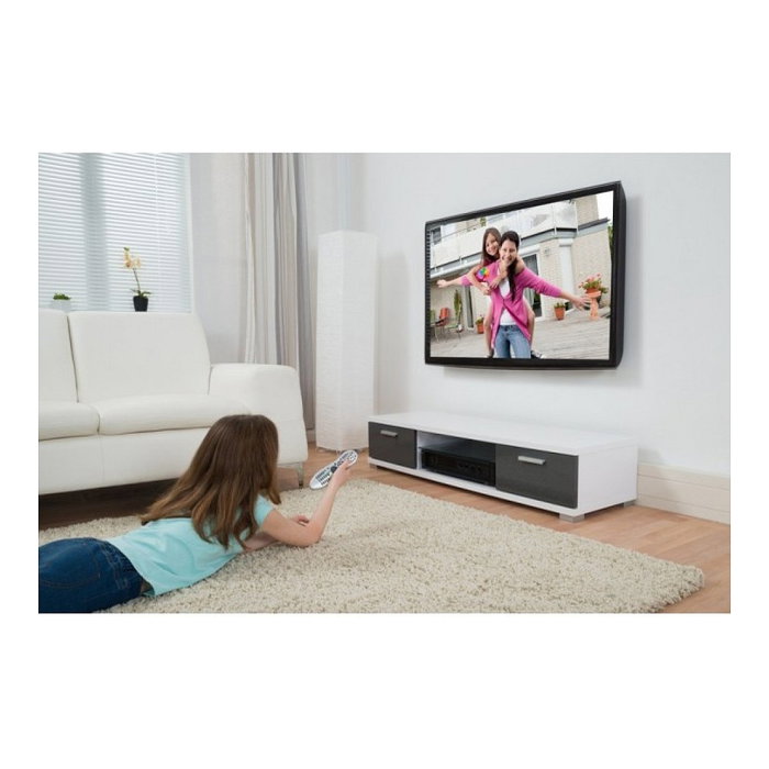 Techly ICA-LCD-901 Soportes de TV para Pared, 13-30 Pulgadas, Inclinación 0-12°, Giro -15 a 15°, 15 Kg Carga Máxima, VESA 75x75 y 100x100 mm, Negro