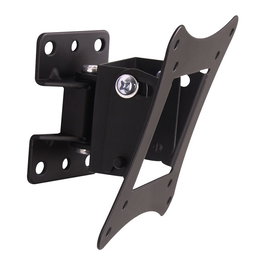 Techly ICA-LCD-901 Soportes de TV para Pared, 13-30 Pulgadas, Inclinación 0-12°, Giro -15 a 15°, 15 Kg Carga Máxima, VESA 75x75 y 100x100 mm, Negro