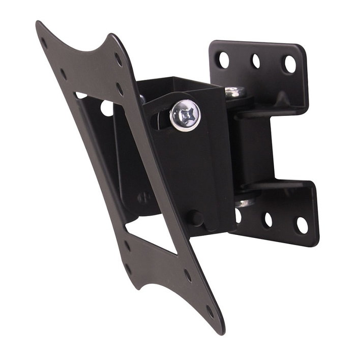 Techly ICA-LCD-901 Soportes de TV para Pared, 13-30 Pulgadas, Inclinación 0-12°, Giro -15 a 15°, 15 Kg Carga Máxima, VESA 75x75 y 100x100 mm, Negro