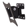 Techly ICA-LCD-901 Soportes de TV para Pared, 13-30 Pulgadas, Inclinación 0-12°, Giro -15 a 15°, 15 Kg Carga Máxima, VESA 75x75 y 100x100 mm, Negro