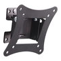 Techly ICA-LCD-901 Soportes de TV para Pared, 13-30 Pulgadas, Inclinación 0-12°, Giro -15 a 15°, 15 Kg Carga Máxima, VESA 75x75 y 100x100 mm, Negro