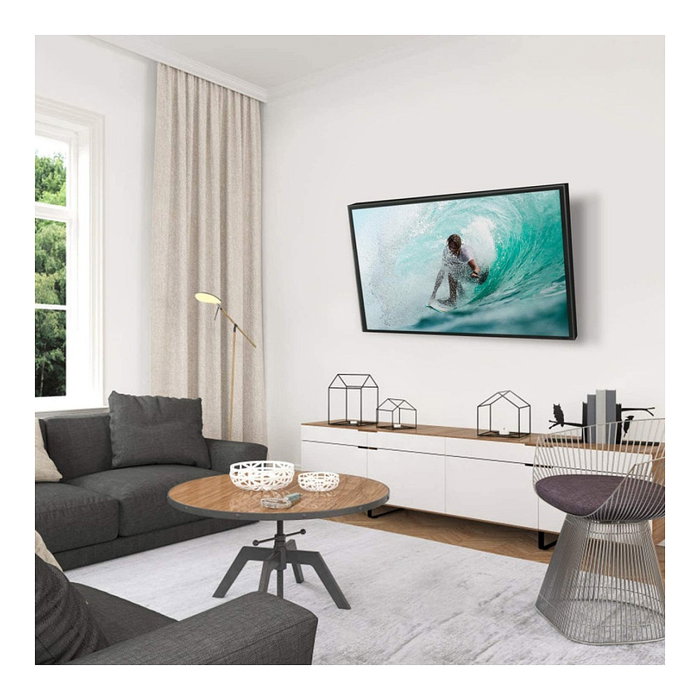 Techly ICA-LCD-901 Soportes de TV para Pared, 13-30 Pulgadas, Inclinación 0-12°, Giro -15 a 15°, 15 Kg Carga Máxima, VESA 75x75 y 100x100 mm, Negro