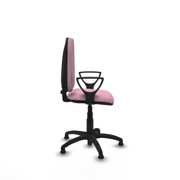 PIQUERAS Y CRESPO Silla de oficina Aýna Rosa con brazos fijos
