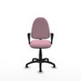 PIQUERAS Y CRESPO Silla de oficina Aýna Rosa con brazos fijos