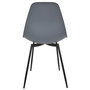 Home Deco Factory Silla Gustav Essentiel Gris Polipropileno Hierro 50,7x45,5 cm