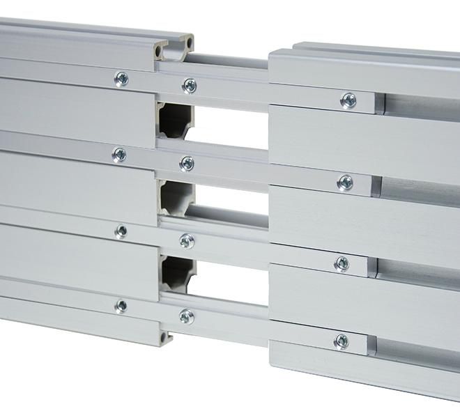 B-Tech BT8390 Riel de Montaje Horizontal System X 0.7m Negro Aluminio
