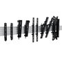 B-Tech BT8390 Riel de Montaje Horizontal System X 0.7m Negro Aluminio