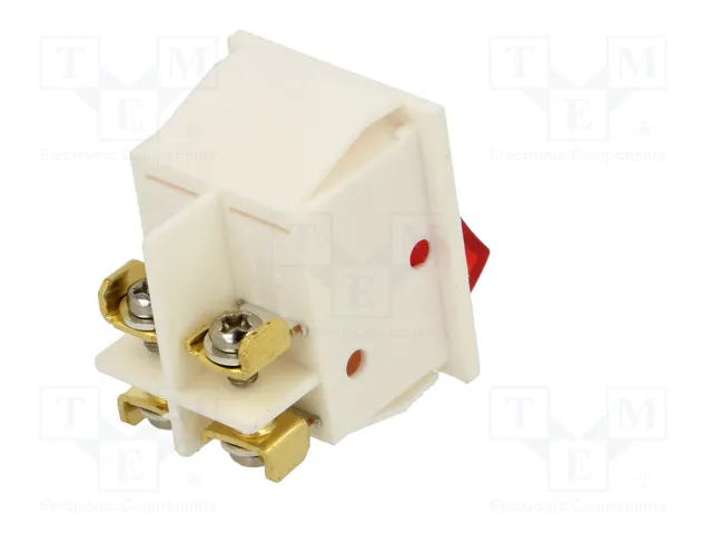 ORNO Interruptor Rocker DPST OFF-ON Rojo/Blanco ORNO Interruptor Rocker DPST OFF-ON Rojo/Blanco