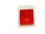 ORNO Interruptor Rocker DPST OFF-ON Rojo/Blanco