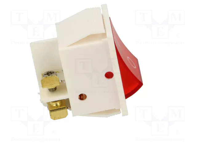 ORNO Interruptor Rocker DPST OFF-ON Rojo/Blanco ORNO Interruptor Rocker DPST OFF-ON Rojo/Blanco
