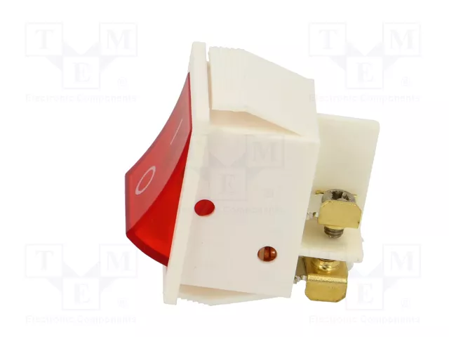 ORNO Interruptor Rocker DPST OFF-ON Rojo/Blanco ORNO Interruptor Rocker DPST OFF-ON Rojo/Blanco