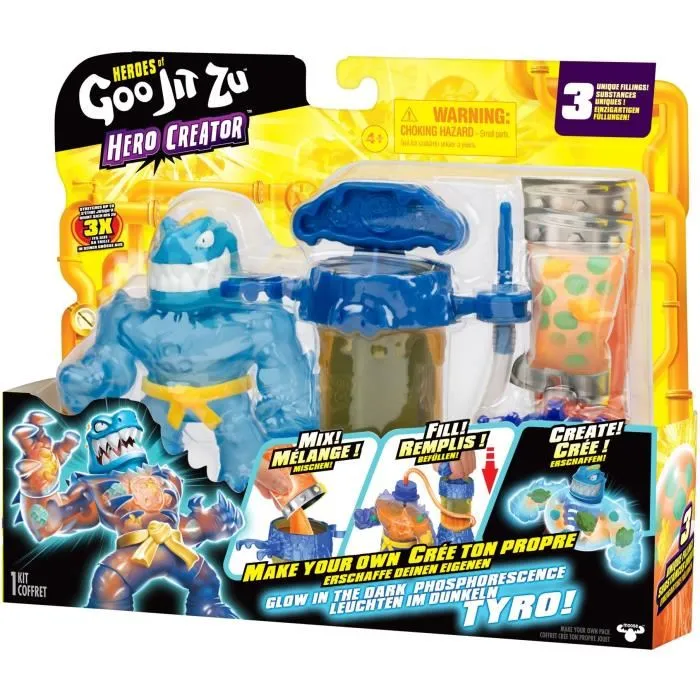 Heroes Of Goo Jit Zu Figura Tyro Creador de Rayos X HER0630996429921 11 cm