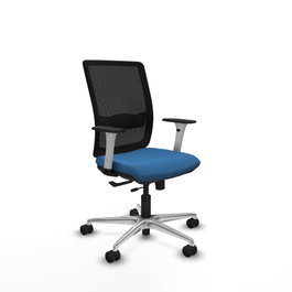 PIQUERAS Y CRESPO Silla de oficina Haches Azul claro y Negro
