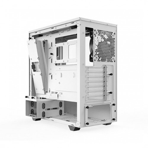 Be quiet! Pure Base 500DX Midi Torre PC ATX Blanco con Cristal Templado, Tira LED RGB Frontal, 3 Ventiladores 140mm