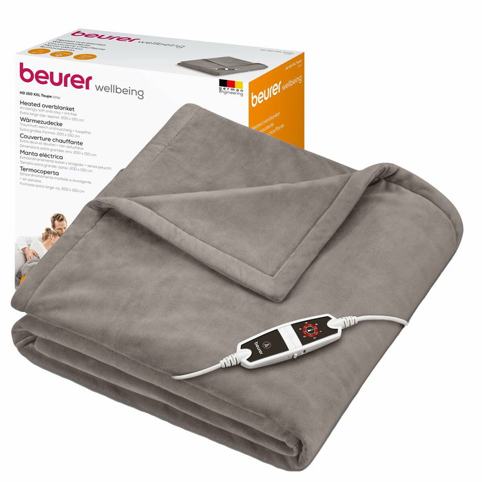 Beurer HD-150-XXL COSY TAUPE Manta de Tacto Suave Beurer HD-150-XXL COSY TAUPE Manta de Tacto Suave