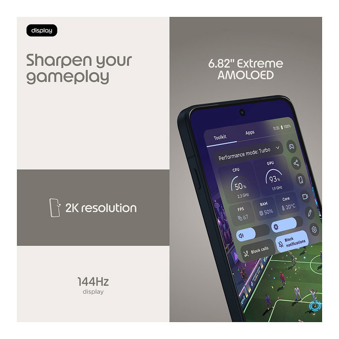 Motorola Edge 70 Max 256 GB Gris