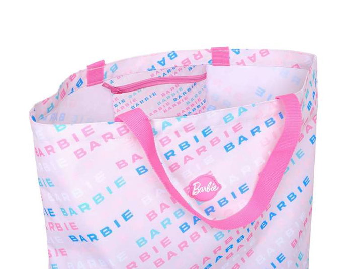 Bolso Mujer Barbie Logomania Rosa claro 50 x 45 x 10 cm Bolso Mujer Barbie Logomania Rosa claro 50 x 45 x 10 cm