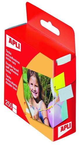 Cinta Adhesiva Doble Cara Apli Tack De 12X16Mm Caja De 1000 Cinta Adhesiva Doble Cara Apli Tack De 12X16Mm Caja De 1000