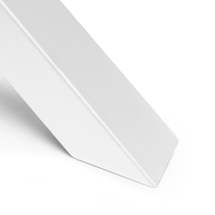 Emuca Juego de patas Cross para mesa, ancho 695mm, Acero, Pintado blanco