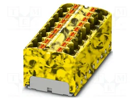 PHOENIX CONTACT PTFIX 18X4-FE Conector de carril Push-In 32A 450V 18 Bornas