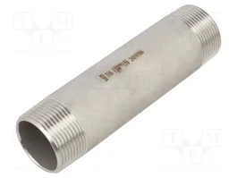 GEBO Conector de conexión G316 en acero inoxidable AISI 316L, 150mm, G 1 1/4'' externo