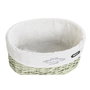 DKD Home Decor Set de 5 Cestas para la Ropa de Mimbre y Poliéster, Verde