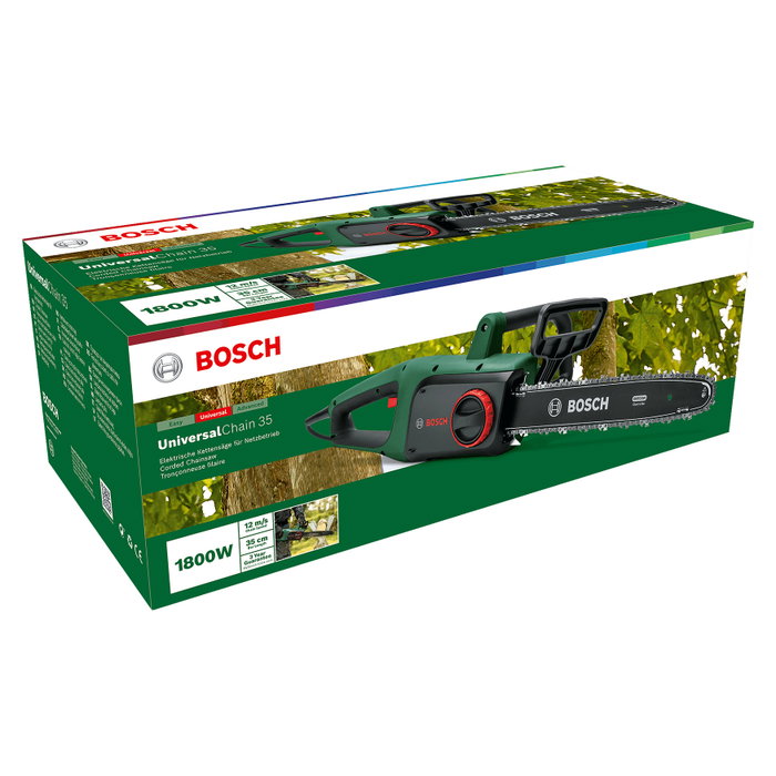 Bosch UniversalChain 35 Electro-sierra de cadena 35 cm 1800 W Verde Bosch UniversalChain 35 Electro-sierra de cadena 35 cm 1800 W Verde