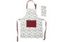 DKD Home Decor Delantal Navidad Alpina Verde Rojo 60 x 80 cm Set de 2