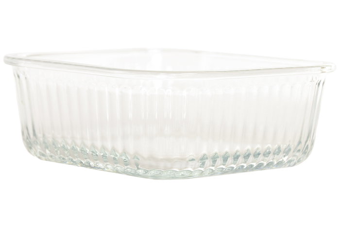 DKD Home Decor Pack de 2 Comederos de Borosilicato de 1L