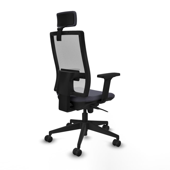 PIQUERAS Y CRESPO Silla de oficina Horna con mecanismo Sincro, Gris oscuro y Blanco PIQUERAS Y CRESPO Silla de oficina Horna con mecanismo Sincro, Gris oscuro y Blanco