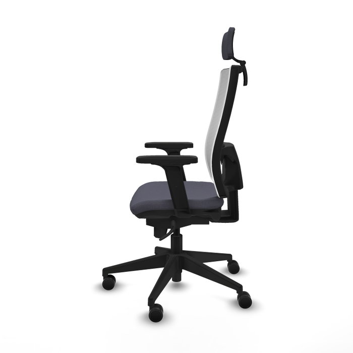 PIQUERAS Y CRESPO Silla de oficina Horna con mecanismo Sincro, Gris oscuro y Blanco PIQUERAS Y CRESPO Silla de oficina Horna con mecanismo Sincro, Gris oscuro y Blanco