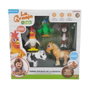 Bandai - Pack de 5 Super Figuras La Granja de Zenón con Lorito Pepe, Gallo Bartolito, Caballo Percherón, Vaca Lola y Lobo Beto - AR85500