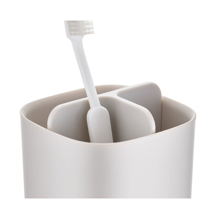 Joseph Joseph EasyStore Portacepillos de dientes Matt Ecru