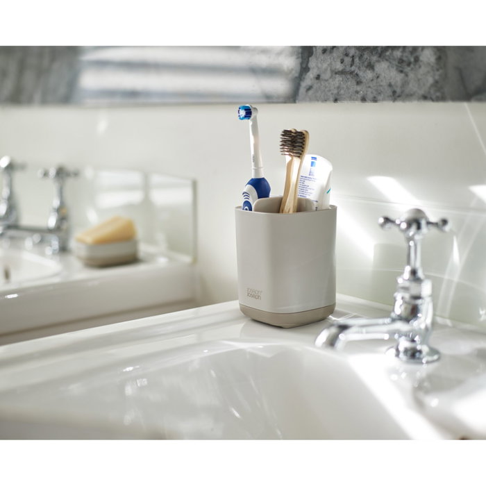 Joseph Joseph EasyStore Portacepillos de dientes Matt Ecru